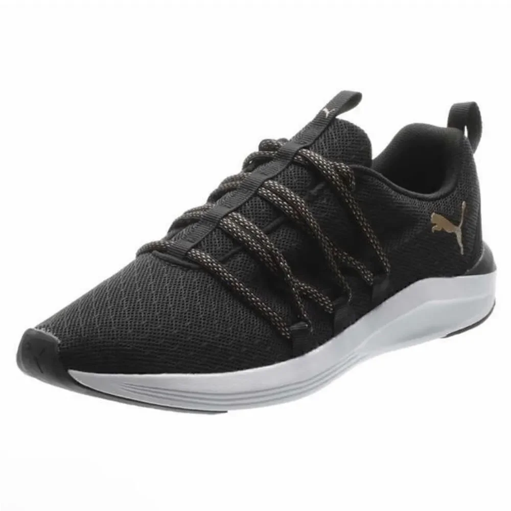 PUMA Ladies' Prowl Knit Sneakers Black 7 - Picture 3 of 10